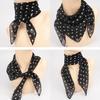 40-65cm Summer Fashion Chiffon polka Dot Scarf Ladies Head Neck square Scarf Shawls Female HAir Ties Bands Neckerchief Shawls