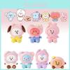Adorable Korean Trendy Plush Doll Sakura Series Cute Cartoon Animal Figurine