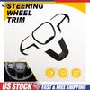 Glossy Black Inner Steering Wheel Cover Trim Bezel For 2015-23 Dodge Challenger
