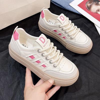 Lente en Herfst Witte Schoenen Dames Sport All-Match Casual Schoenen Zachte Zool Skateschoenen Antislip Ademend Tide