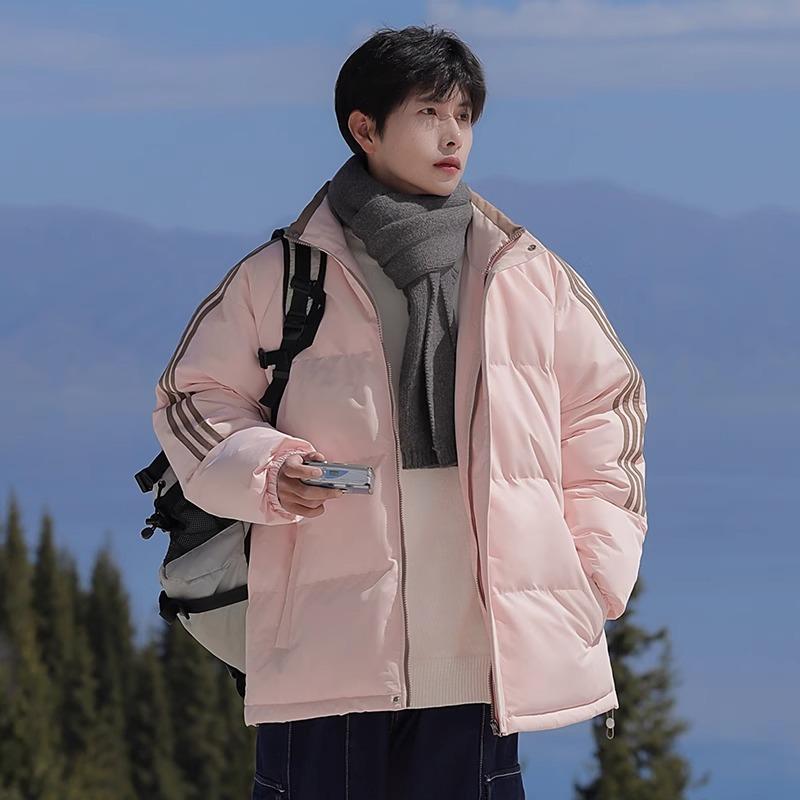 Cold-proof cotton-padded clothes for boys in winter new trendy brand thickened warm stand-up collar bread clothes cotton-padded jacket