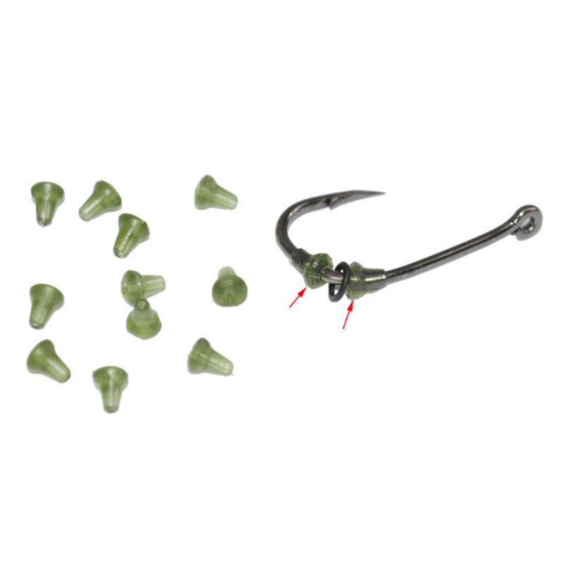 Buy 100Pcs Fishing Bait Hook Fixing Beads Earrings Hooks Plug Soft TPR