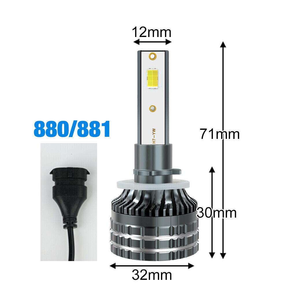 2Pcs H4 LED Headlight H11 Canbus 20000Lm 6000K 4300K 3000K 3 Color Changing Front Light Bulbs H8 9005 HB3 9006 HB4 9012 Hir2 H27 880 881 Auto Fog Lamp