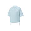 Solid Color Moisture Wicking Quick Dry Knitted Breathable Polo Shirt Women Tops P226W112-022G