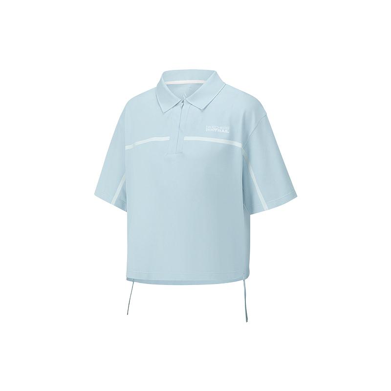 Skechers Solid Color Moisture Wicking Quick Dry Knitted Breathable Polo Shirt Women tops P226W112-022G S