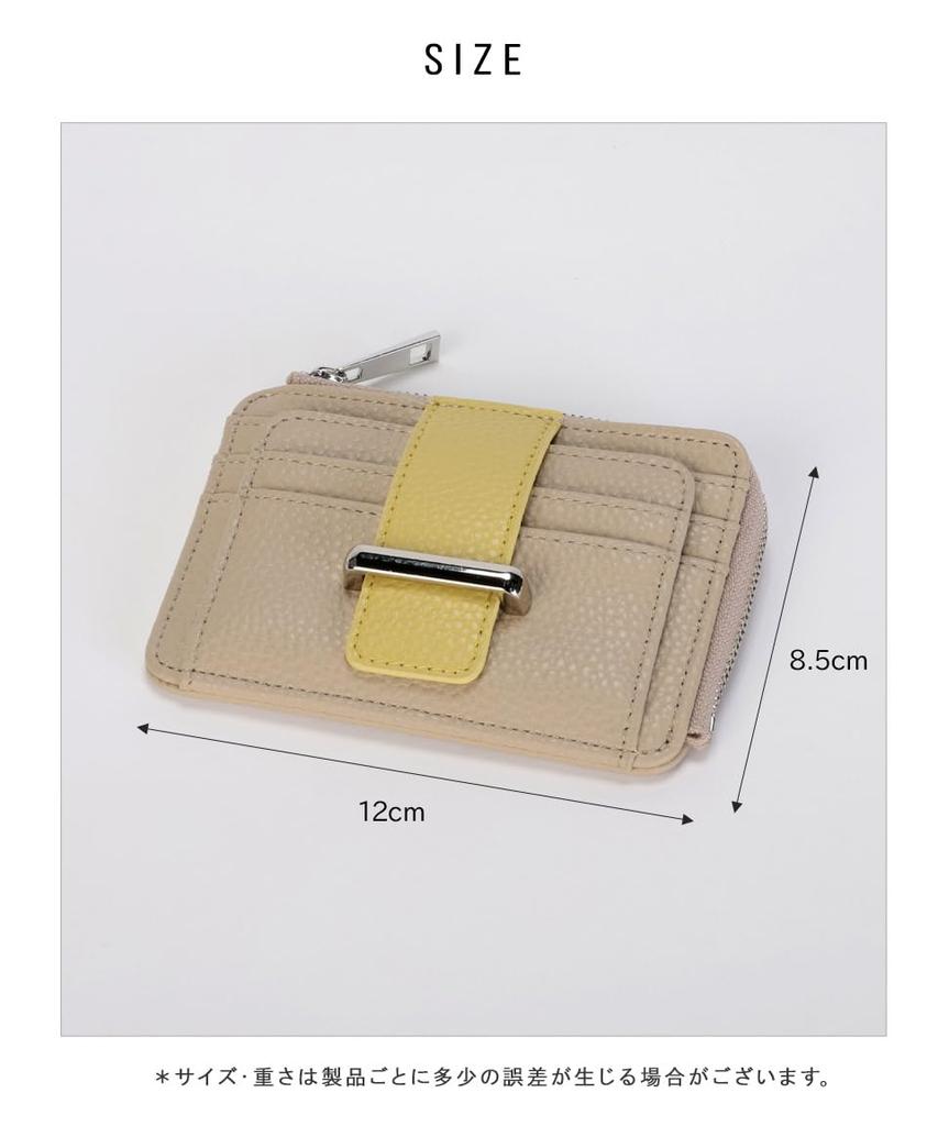 Altro Rose Black Fragment Case with Coin Purse, IC Card Case, Bifold, Women's, Bill Holder, Synthetic Leather, Simple, Pass Case, Elegant, Cute,