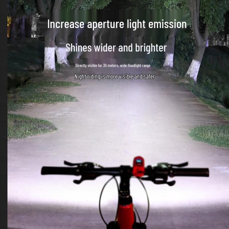 Type-C Rechargeable Bicycle Horn Front Light