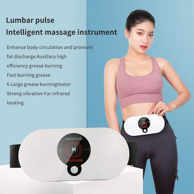 Ceinture de Massage Abdominale Rechargeable Compresse Chaude Masseur à Vibrations Corps Abdomen Brûleur de Graisse Relaxation Musculaire