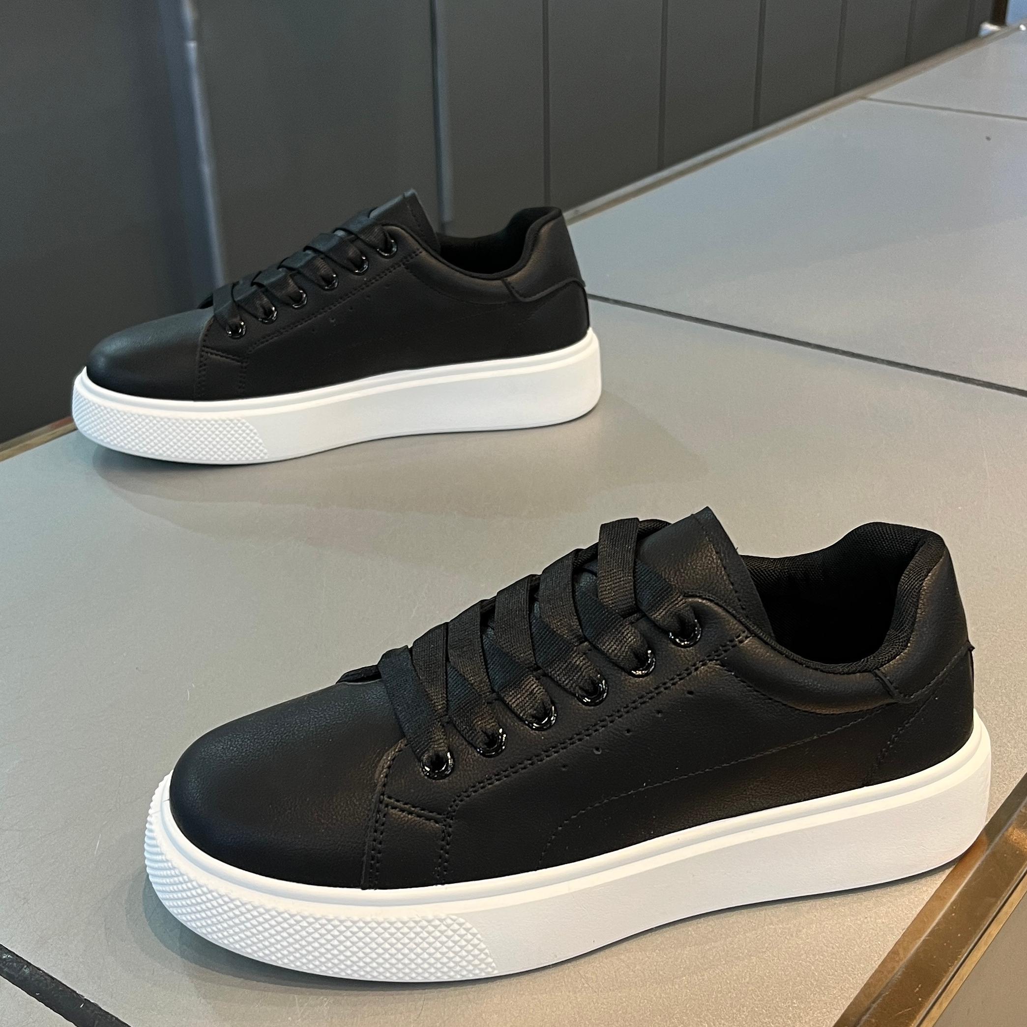 

U men s shoes microfiber leather panel shoes casual sports shoes 44 чорний