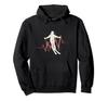 Heartbeat Ski Gloves, Mountain Ski Instructor, Skier, Girls' Hoodie