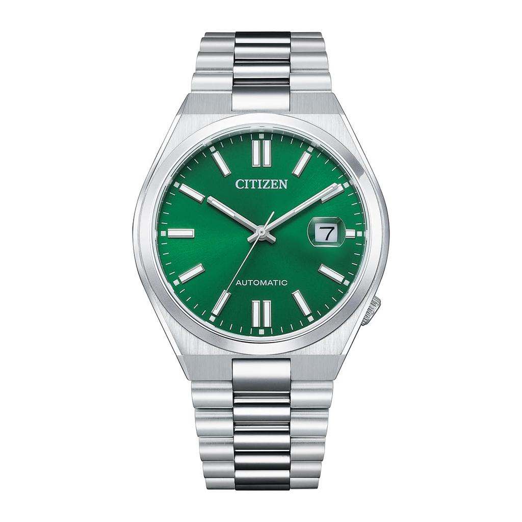 CITIZEN TSUYOSA Collection AUTOMATIC Watch with Sapphire Green and Overseas Model Men's NJ0150-81X Crystal, Silver, [Used]