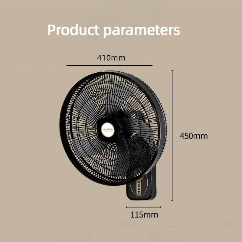Wall Mounted Electric Fan Household High Wind Power Commercial Industrial Circulating Fan Light Sound Wall Fan