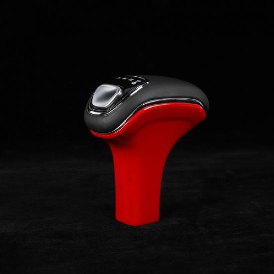 Roter Schaltknauf Griff Panel Dekor Abdeckung Zierleiste für Jeep Grand Cherokee 14-15