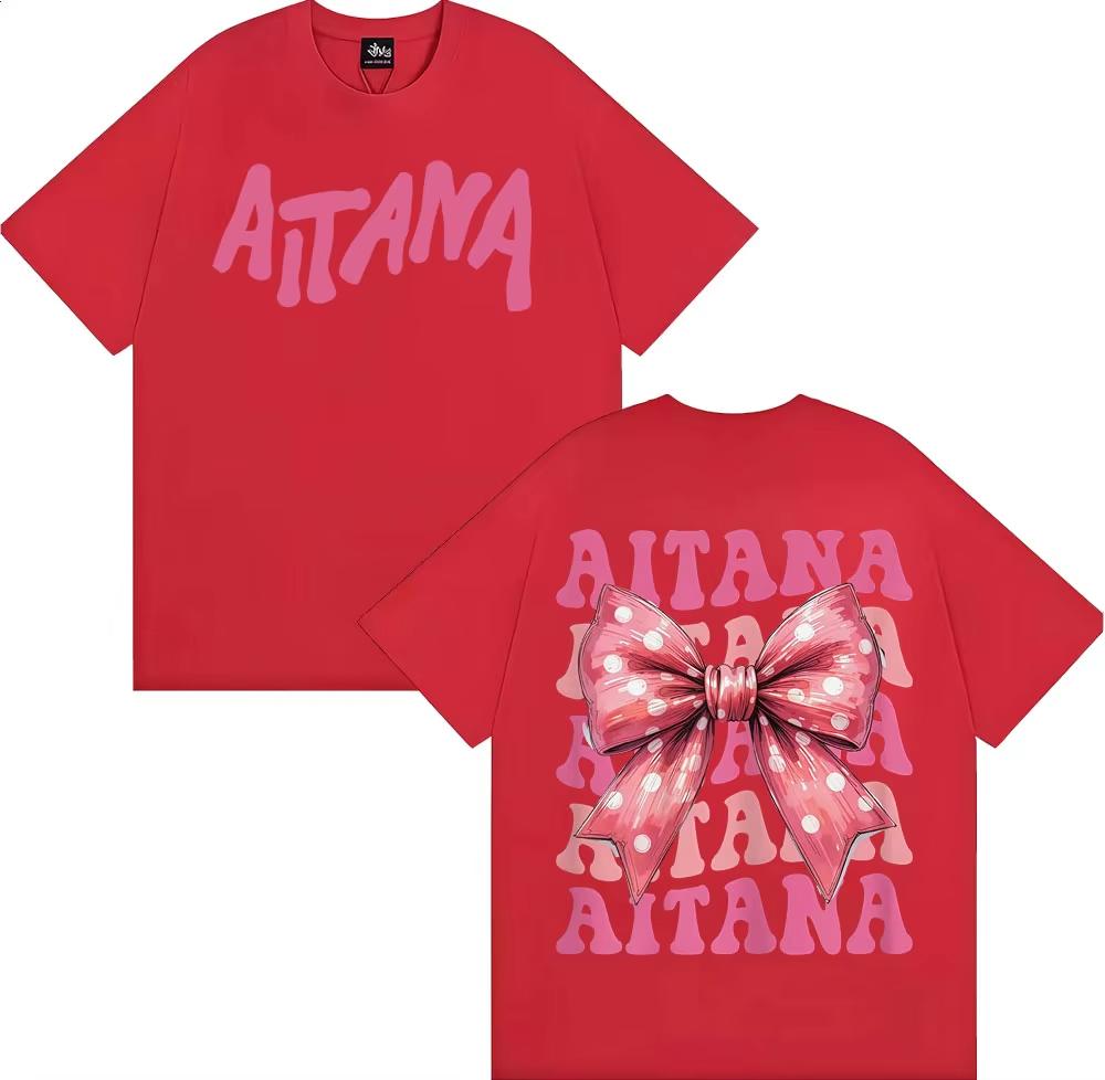 Sängerin Aitana Cuarto Azul Schmetterling Grafik T-Shirt Herren Damen Harajuku Ästhetik Streetwear T-Shirt Baumwolle Lässig Locker T-Shirts