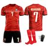 A2627 USA, Canada e Messico Coppa del Mondo Corea del Sud Kit da Calcio Casa No. 7 Sun Xingyong Maglia Set Rosso 19 Li Gangren