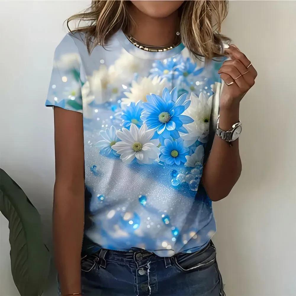 Fashion Versatile Crew Neck Women's Top Casual Loose Short Sleeves Comfortable T-Shirts Women’s