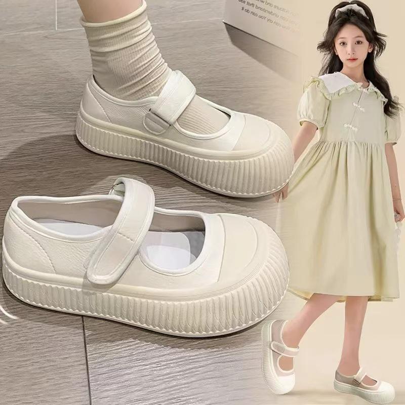 Children's little white shoes autumn 2025 new Mary Jane small leather shoes platform big head shoes girls school shoes