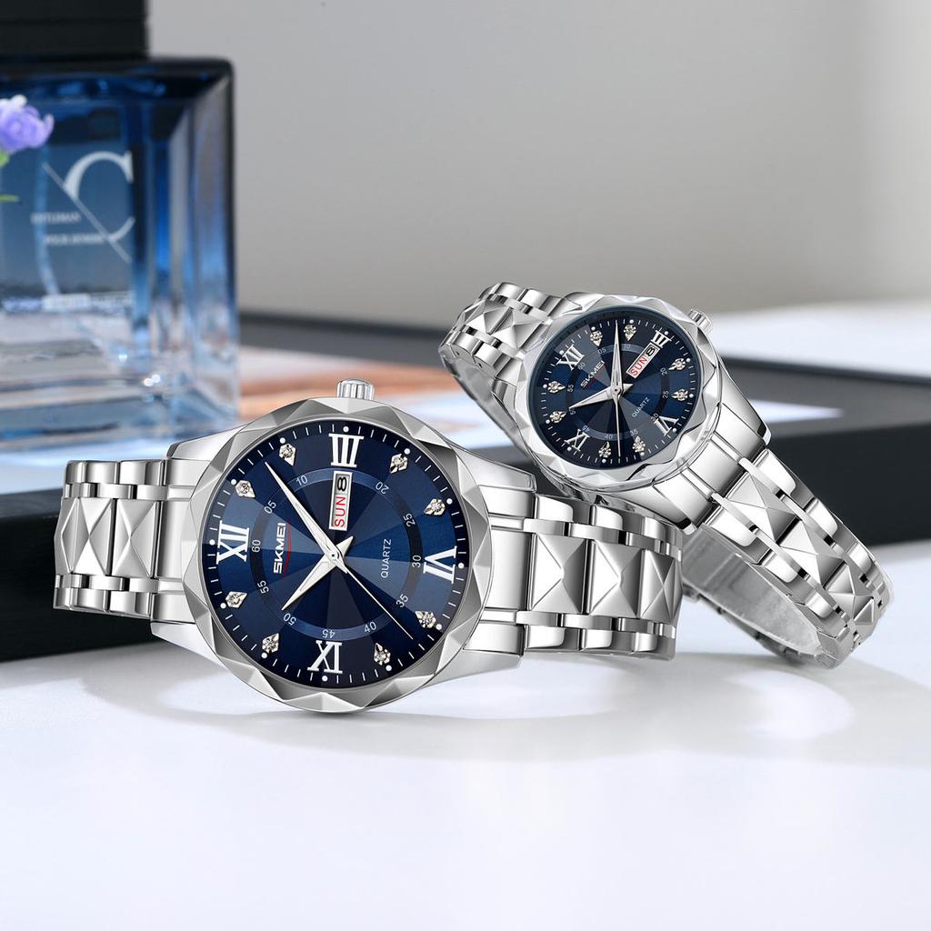 Fashion Elegant Womens Watch Multi Functional Waterproof Calendar Quartz Women's Clock Gift Box Selected Gifts