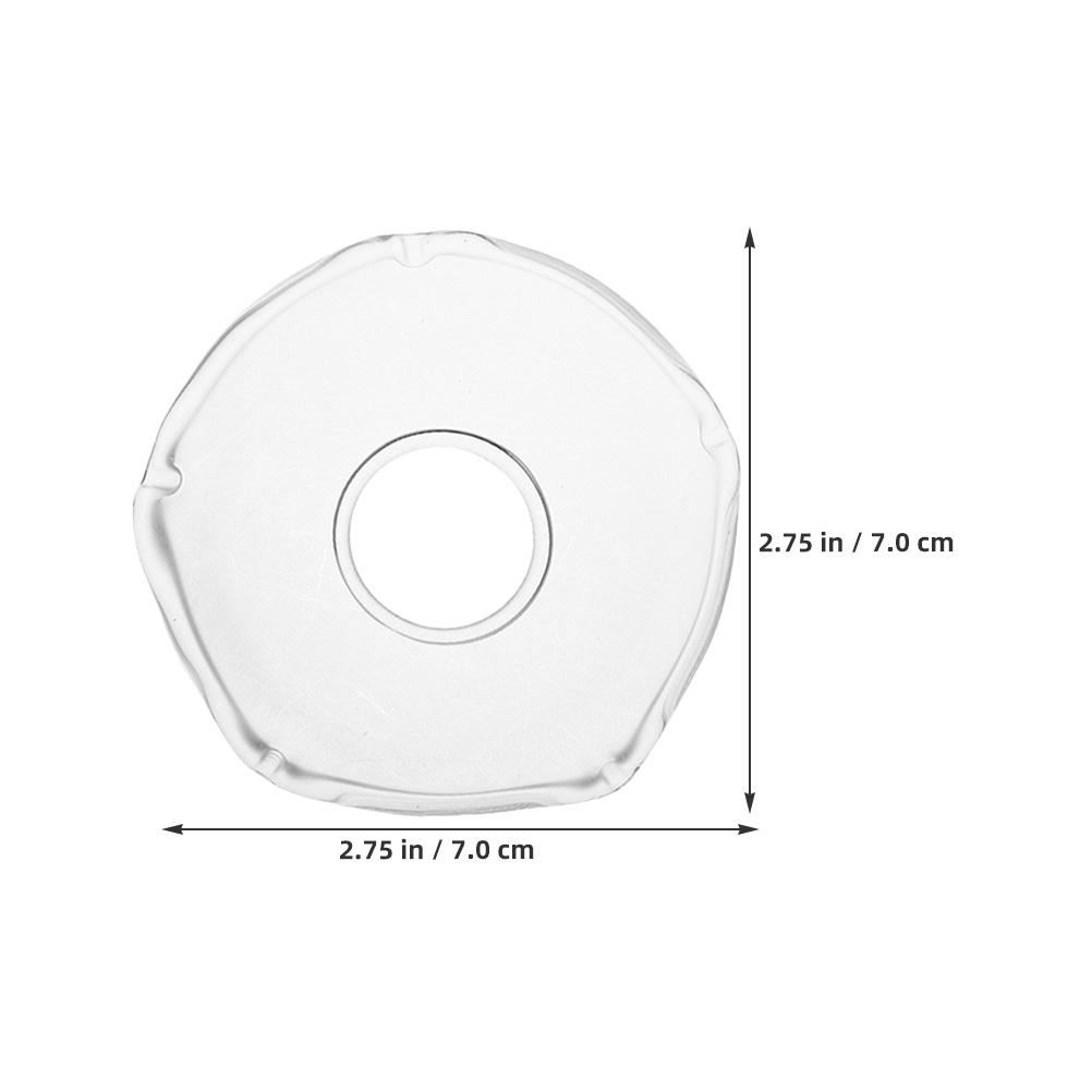 6Pcs Drip Protectors Glass Round Bobeches Clear Wax Drip Catcher Reusable for Wedding Holiday Party Church Home Decor