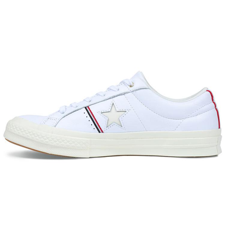 

Converse One Star Piping Low Top In White/Enamel Red/Egret 159694C 35
