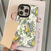Husă de telefon cu imprimeu proaspăt de lămâi, păsări și flori pentru seria iPhone 17 16 15 14 13 12 11 Pro Max Plus Protecție cu strat dublu
