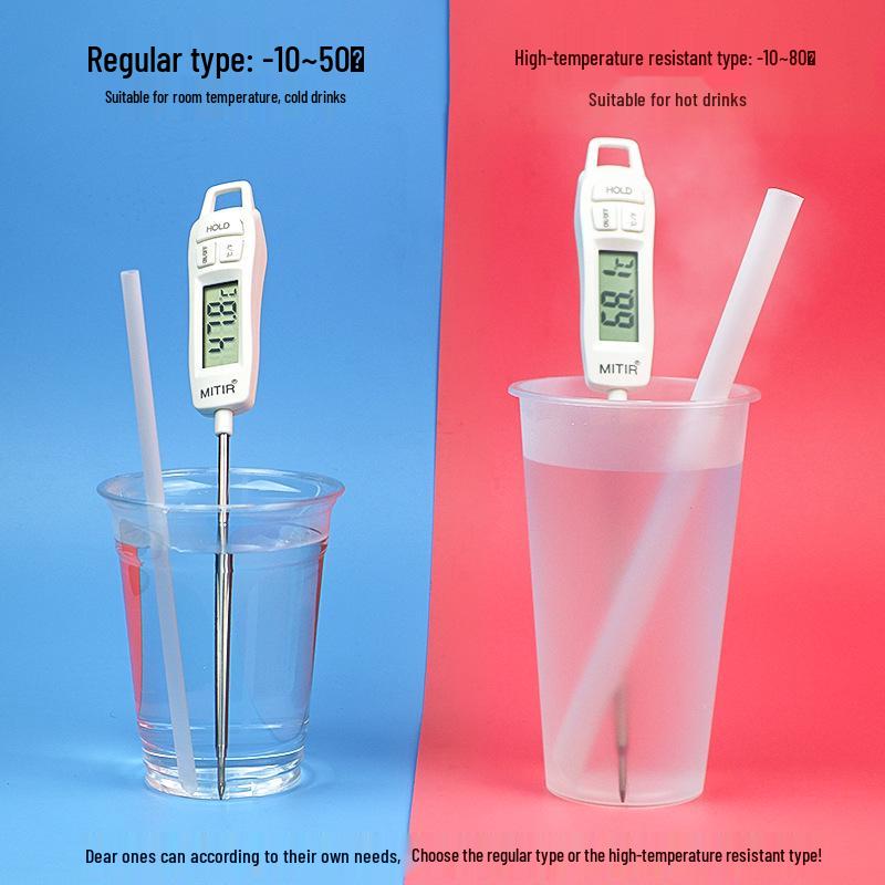 Individually Wrapped Biodegradable Black Straws for Hot Drinks - Thick & Thin, PLA, 2000 pcs.