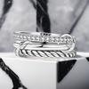 925 Silver Three-Ring Stackable Ring for Women Simple Fashion Design Fine Jewelry Perfect for Birthday Party Gift