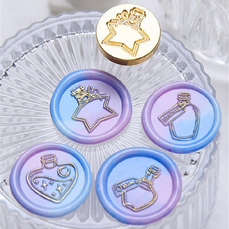 Bottle Textured Wax Seal Stamp Head for Wedding Invitation Envelope