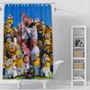 JDJ32Hot S-Minions Cartoon Shower Curtain Waterproof Polyester Fabric Paint Colorful Bath Curtains Home Bathroom Curtain Wit3M
