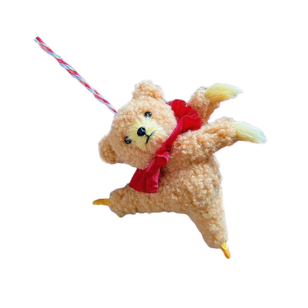 Yaratıcı Bale Ayısı Peluş Kolye Yatak Başucu Askılı Kolye Şık Çanta Süsü Peluş Doku Her Duruma Uygun