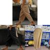 Casual Cotton Pants With Lace Patchwork And High Waist For Womens Fall Fashion