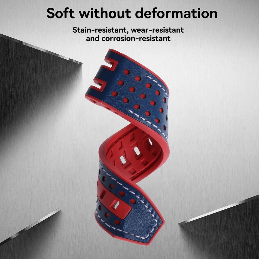 For Tissot T-sport Racing T115.417 Moto GP Cowhide Rubber Watch Strap - Premium Replacement Band for Men & Women, Racing Style