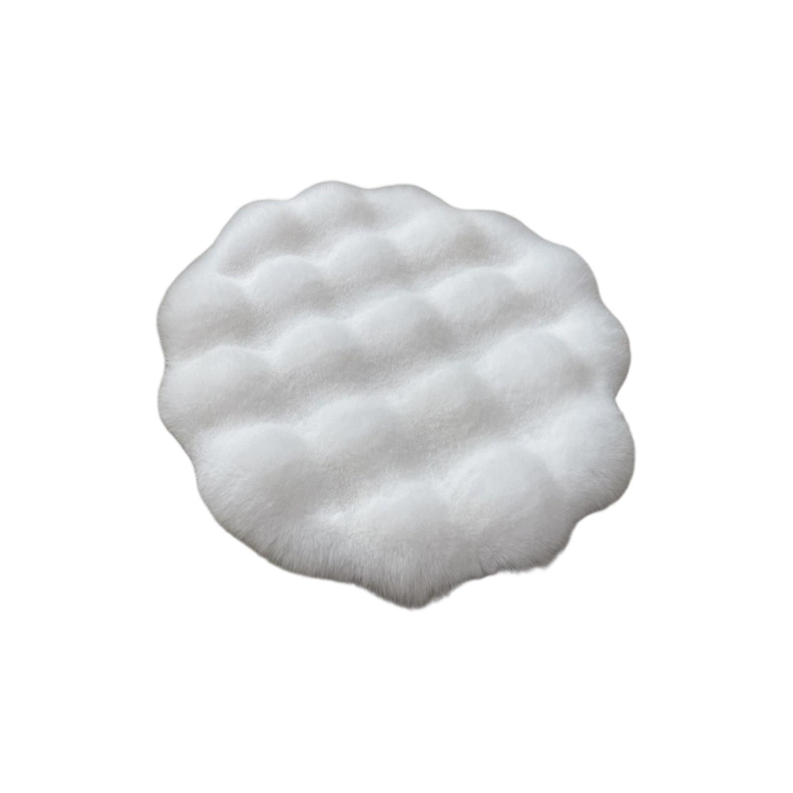 

Plush Bubble Pet Bed Mat, Warm Round Cushion For Small Furry Friends One Size білий