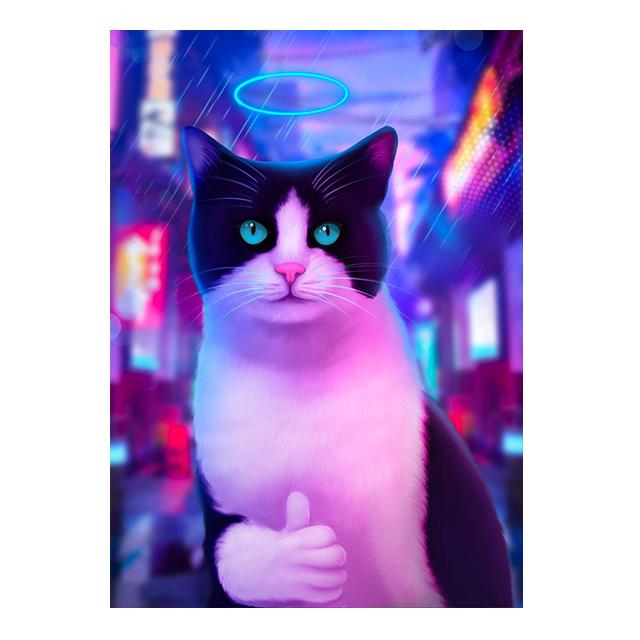 Cyberpunk Cats Duck Bear Fantasy Posters Wall Art Canvas Prints Modern Fashion Animals Paintings Living Room Home Decor Pictures