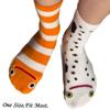 Cotton Stripes Socks Harajuku Street Mid Tube Socks New Cartoon Eel Socks