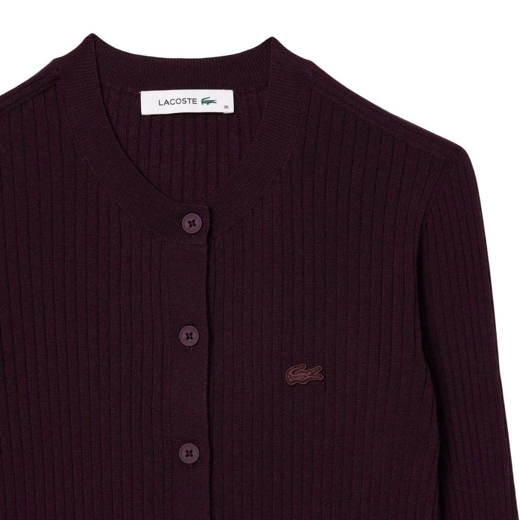 Lacoste Womens/Ladies Merino Wool 3D Cardigan