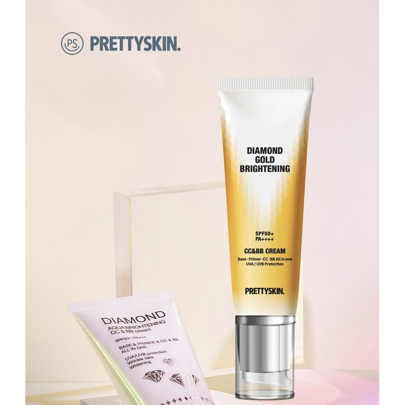 Pretty skin - Diamond Gold Brightening CC & BB Cream