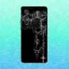 Gothic Cyber Sigil Cross Phone Case For Samsung S25,S24,S23,S22,S21,S20,S10,Ultra,Plus,Lite,FE,Soft Silicone Black Cover