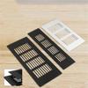 Wide Vent Perforated Sheet Aluminum Alloys Air Vent Cover Ventilations Grilles Rectangles Metal Louvered Grills Cover