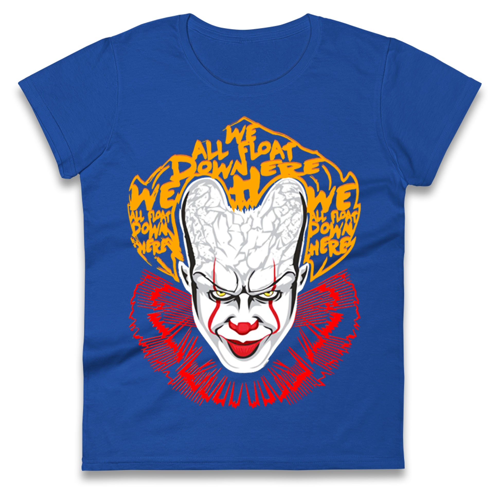 Pennywise Scary Clown Halloween Womens T Shirt Mens Tops Tees Unisex 2XL