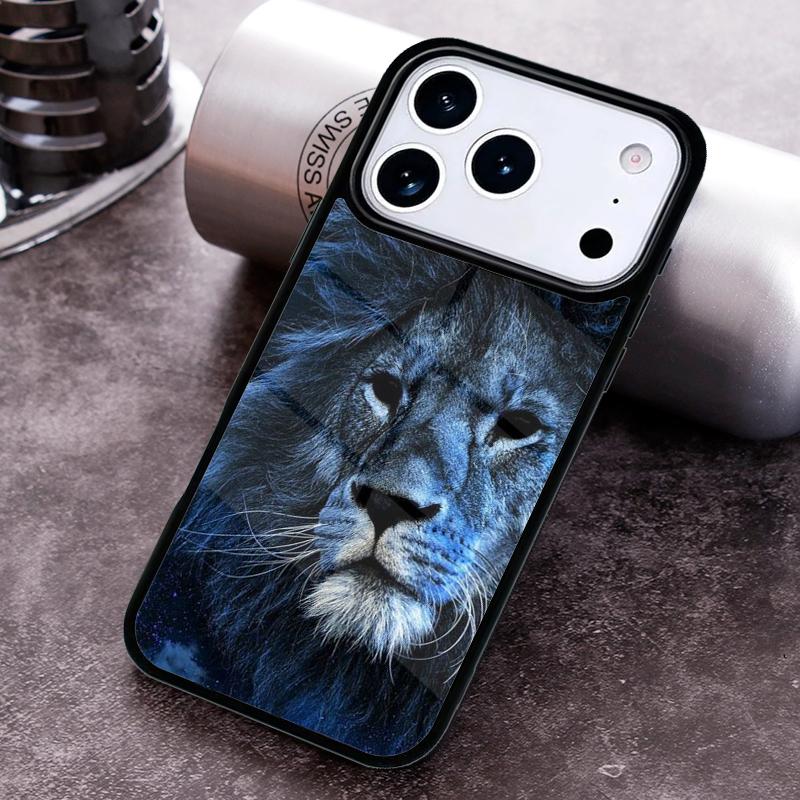 King Lion Roaring Phone Case for iPhone 17 16 15 Pro Max Air 14 13 12 11 Plus Shockproof Cover