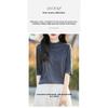 Half-high Round Neck Knit Short-sleeve Top, 2026 Spring-summer New Women's Solid Color Pullover Base Shirt
