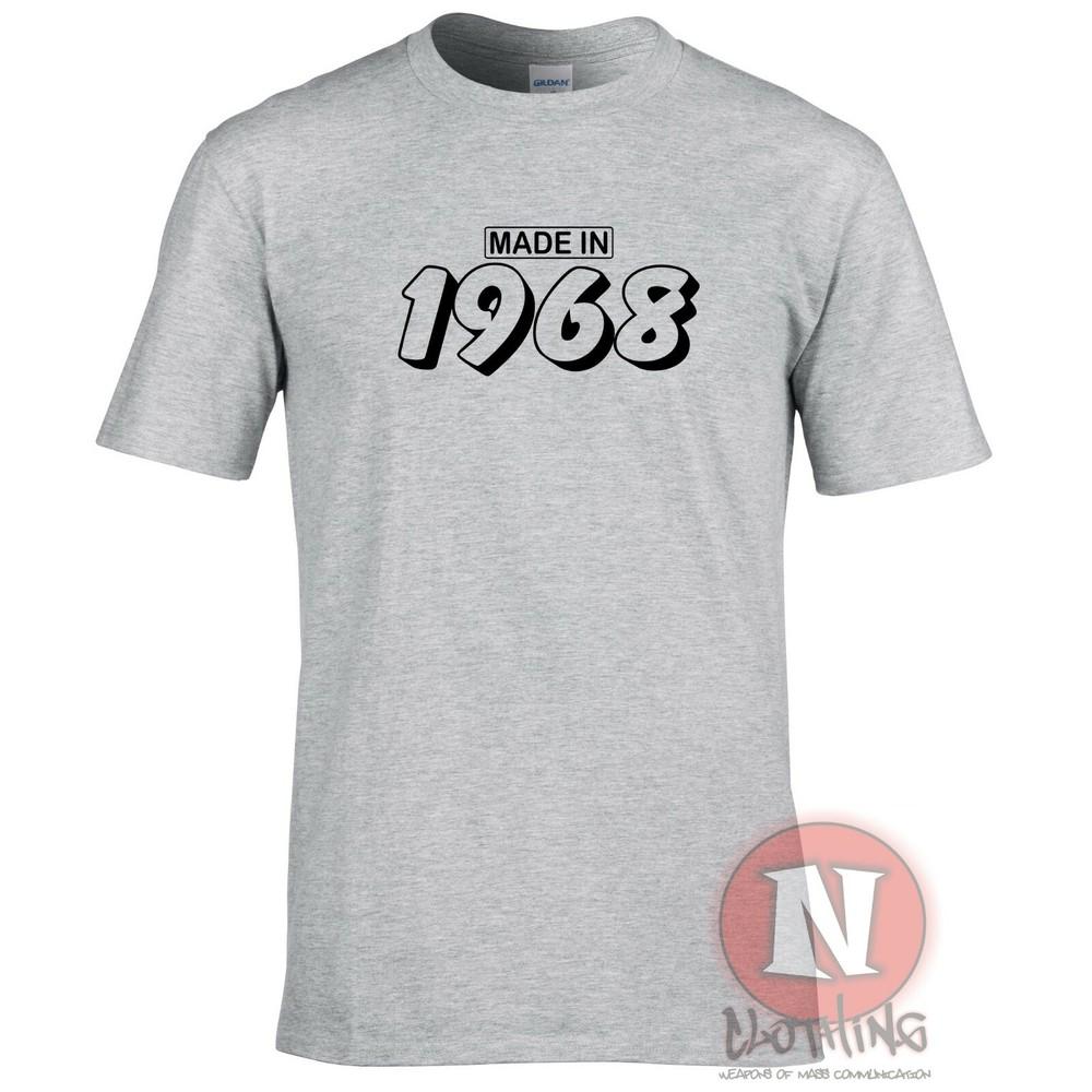 Made In 1968 TShirt Birthday Celebration Present Gift Funny Party Teeshirt