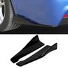 Set of 2 Universal Black Side Canards for Underbody Protection, Aero, and Exterior Dress-Up Parts (Black)