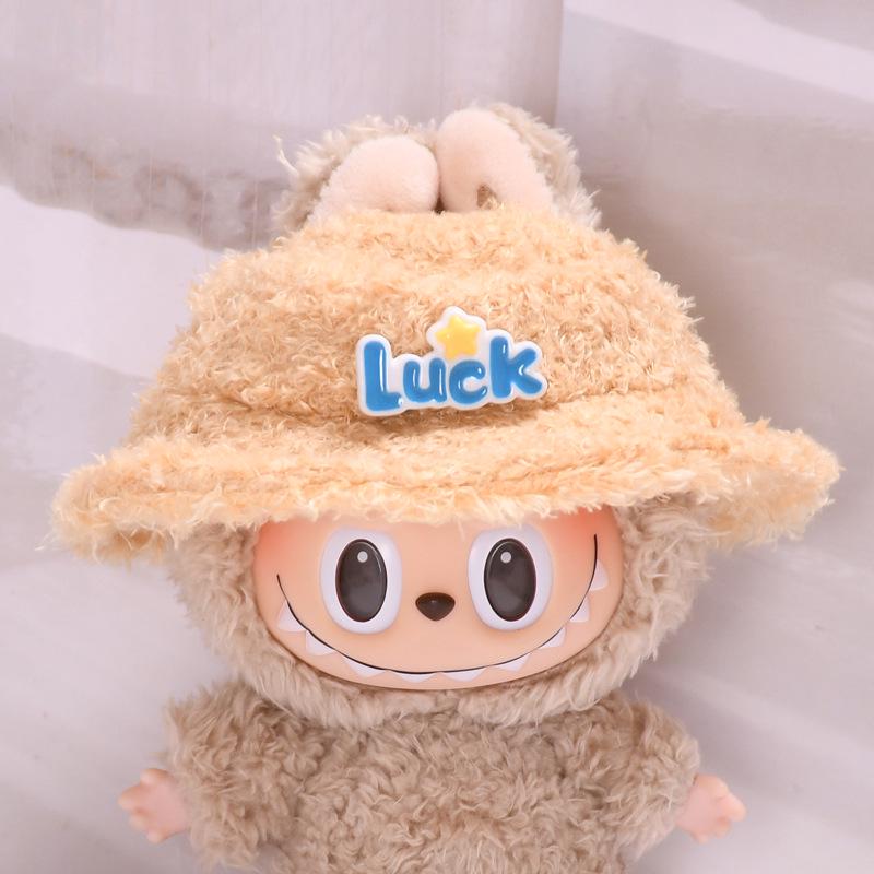 Pandantiv pălărie Labubu de 17 cm: Accesoriu vestimentar/Breloc/Amulet pentru geantă de umăr/Cană cu apă