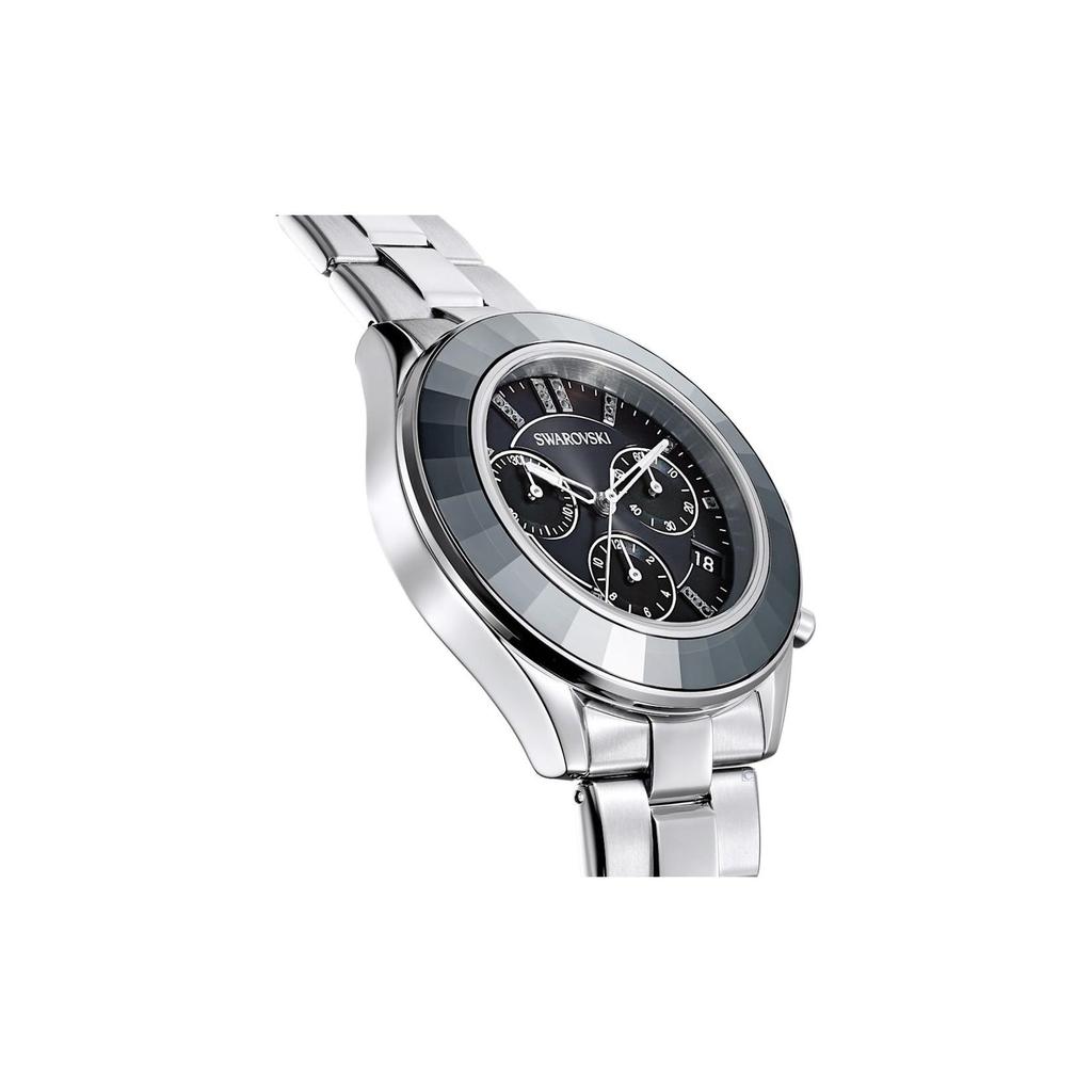 Swarovski Octea Lux Sport Serisi Saat Kuvars Mekanizma Metal Kayış Siyah Kadran 50 Metre Suya Dayanıklı Unisex saatler 5610520