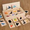 Montessori Animal Shape Matching Puzzle for Ages 3-6: Educational Toy for Early Childhood Development