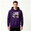 Men Anime Print Pullover Hoodie Casual Long Sleeve Streetwear Sweatshirt For Daily Wear
