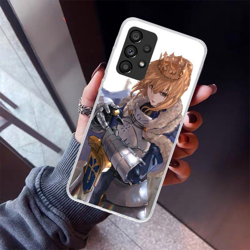 Fate Zero Stay Night Saber Phone Case For Samsung Galaxy A17 A57 A37 A16 A26 A36 A56 A15 A25 A35 A55 A14 A13 A54 A53 A34 A24 A33