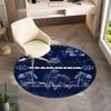Famous German Rock Heavy Metal Band Rammstein Tile Lindemann Circular Carpet Decoration Anti Slip Home Table and Chair Mat Aisle Door Mat Carpet D15